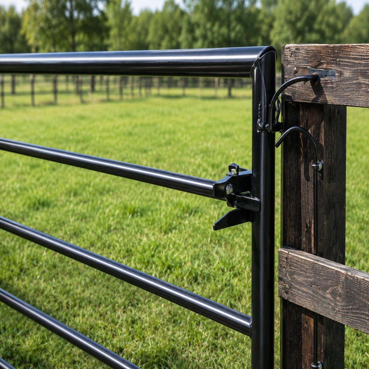 Poort ijzer gepoedercoat detail_662332379